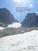 Фото 011. Кулуар на спуск с перевала Чат
